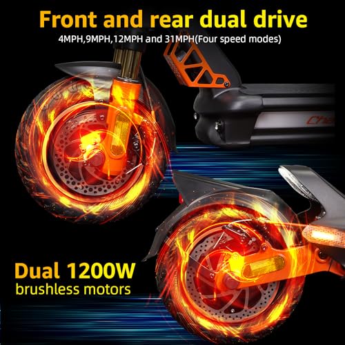 10.5'' Off Road Tires Dual Motor Electric Scooter with 1152Wh Battery M945