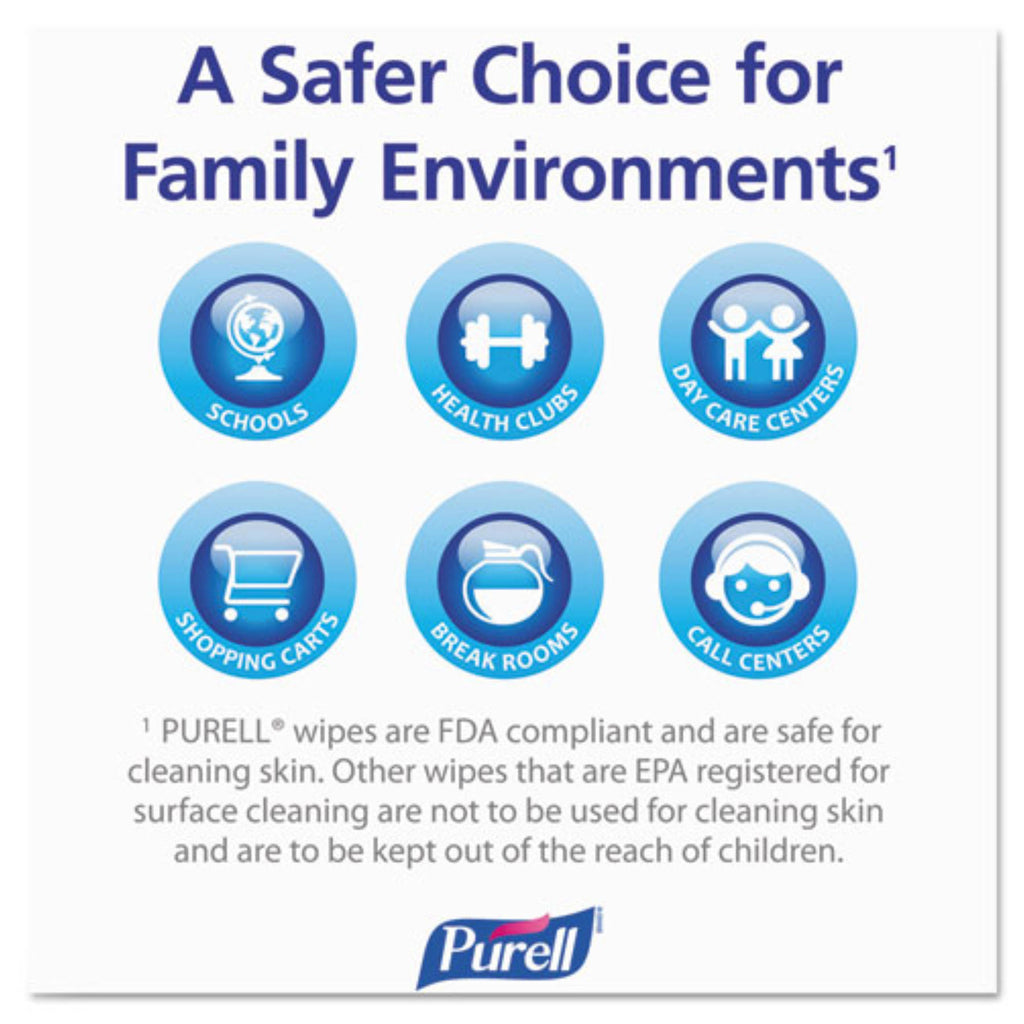 Purell Hand Sanitizing Wipes 6 X 8 Inch - Case of 2 U3144