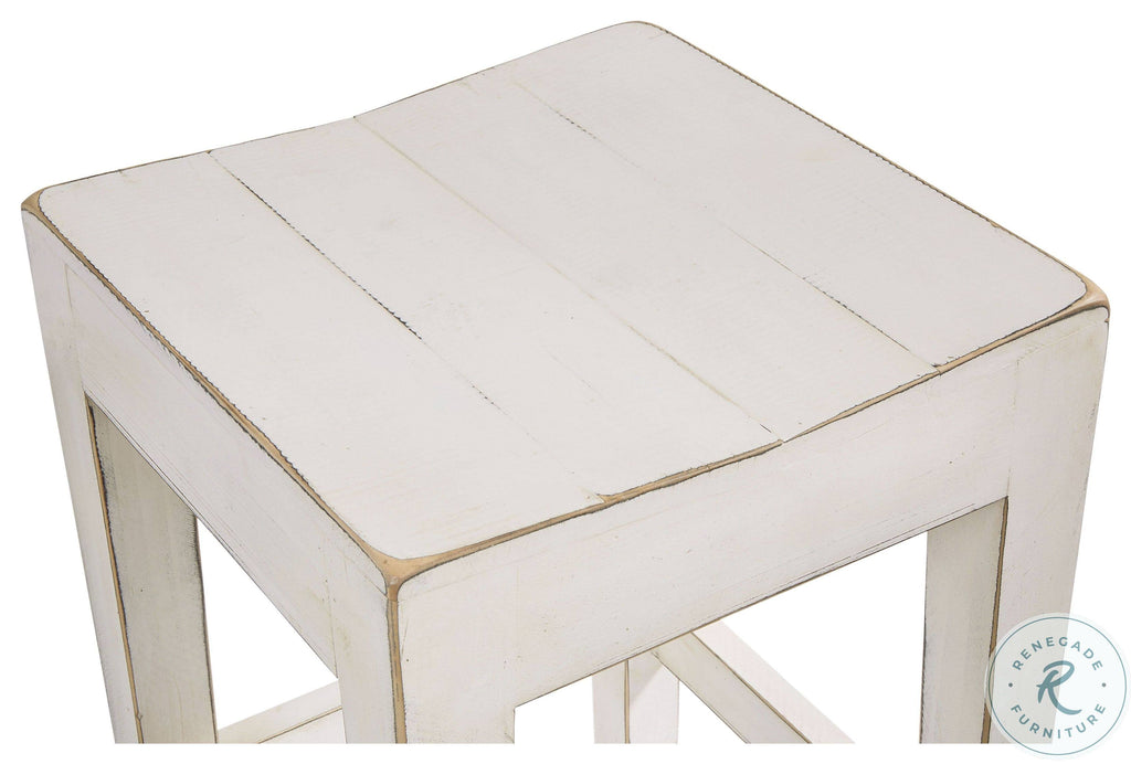 Farmhouse Antique White Counter Height Stool Set of 2 F79780