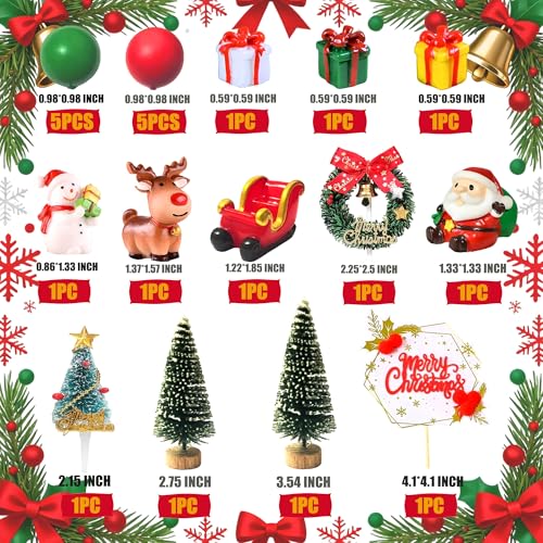 Christmas Cake Topper Cupcake Decoration D715
