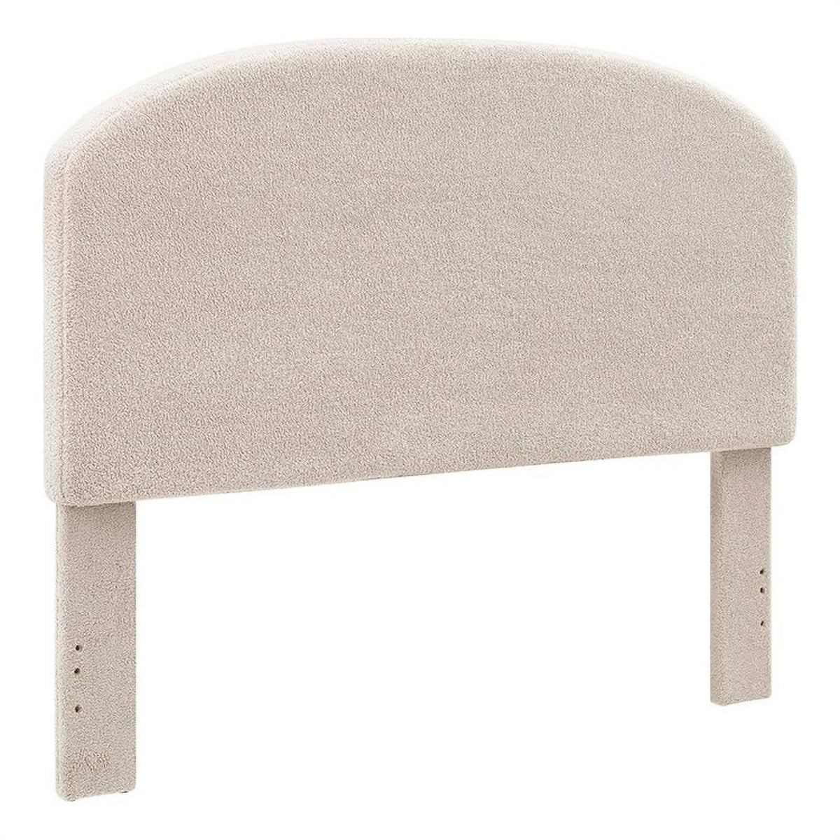 Off White Sherpa Upholstered Headboard S784266