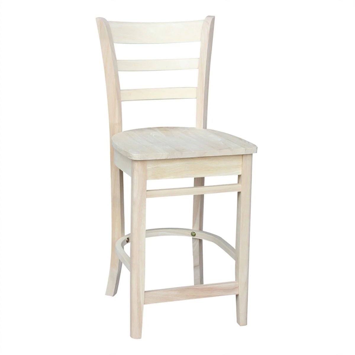 Unfinished Solid Wood Counter Height Dining Table with 2 Stools M84077