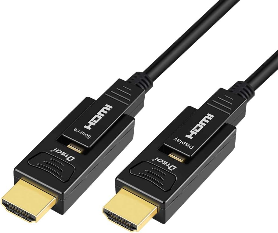 Fiber Optic HDMI Cable 150 Feet 4K 60Hz 18Gbps High Speed with Dual Micro HDMI and Standard HDMI Connector C52911