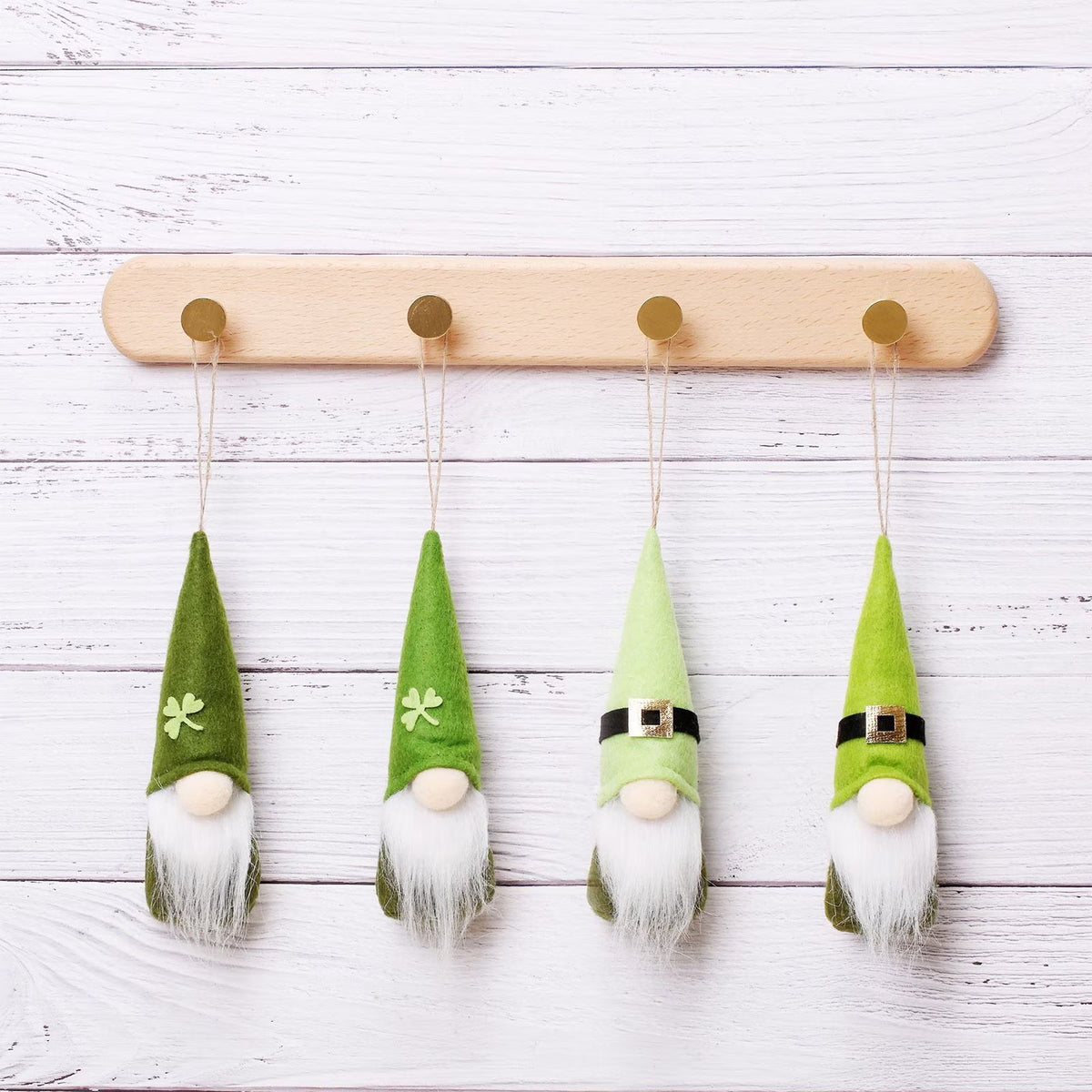 St Patricks Day Gnome Doll Ornaments Set X128586