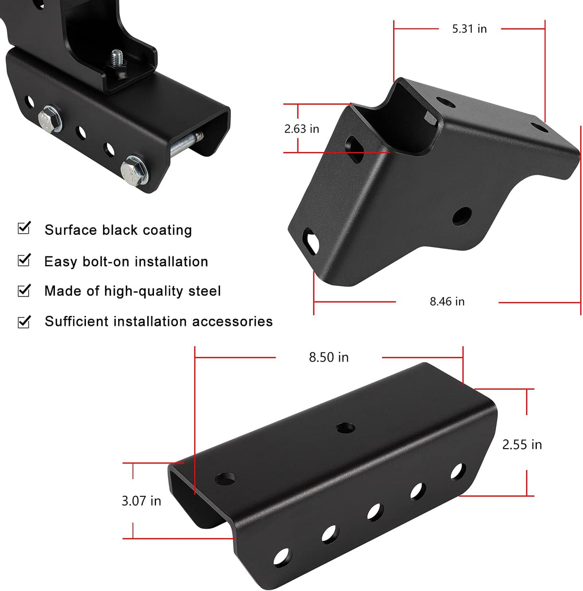1.5 Rear Shackle Relocation Kit for Jeep Cherokee XJ L876