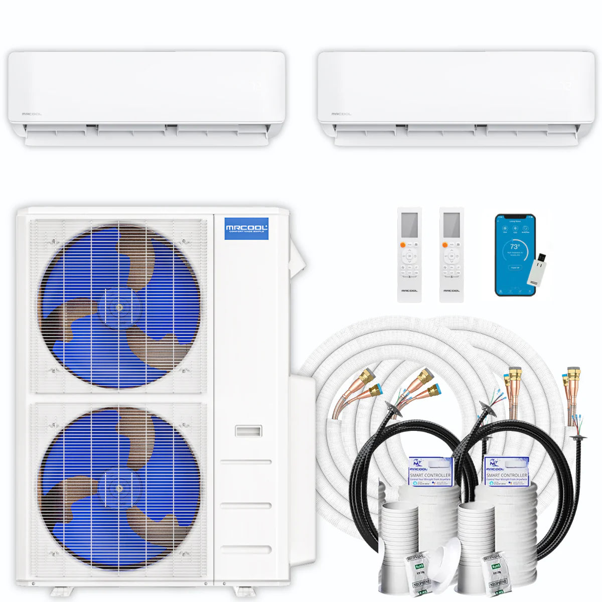 42,000 BTU 2 Zone Ductless Mini Split Air Conditioner and Heat Pump W503