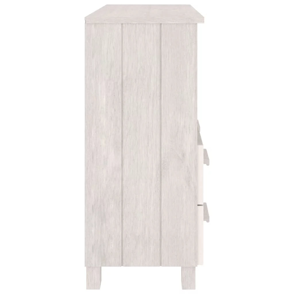 White Solid Wood Pine Sideboard D502