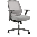 Ergonomic Mesh/Fabric Mid-Back Task Chair, Gray Z201837
