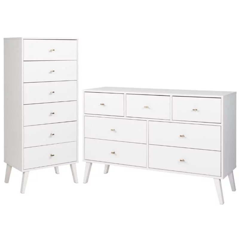 2-Piece Set with 6-Drawer Chest & 7 Drawer Dresser B643133
