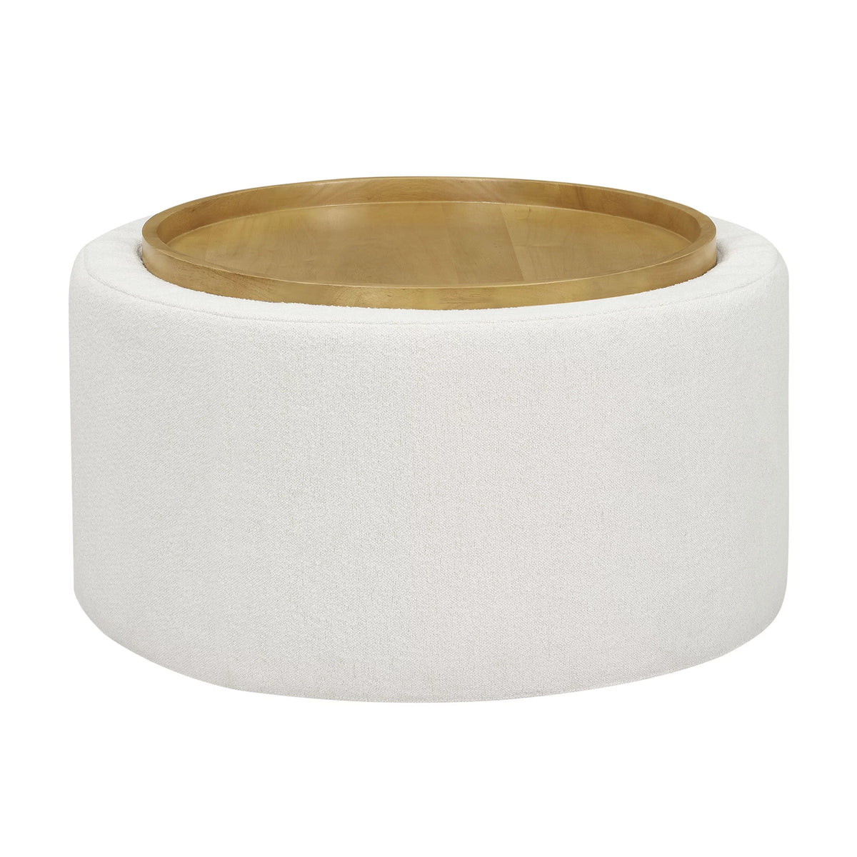 Cream Coffee Table with Storage U613455