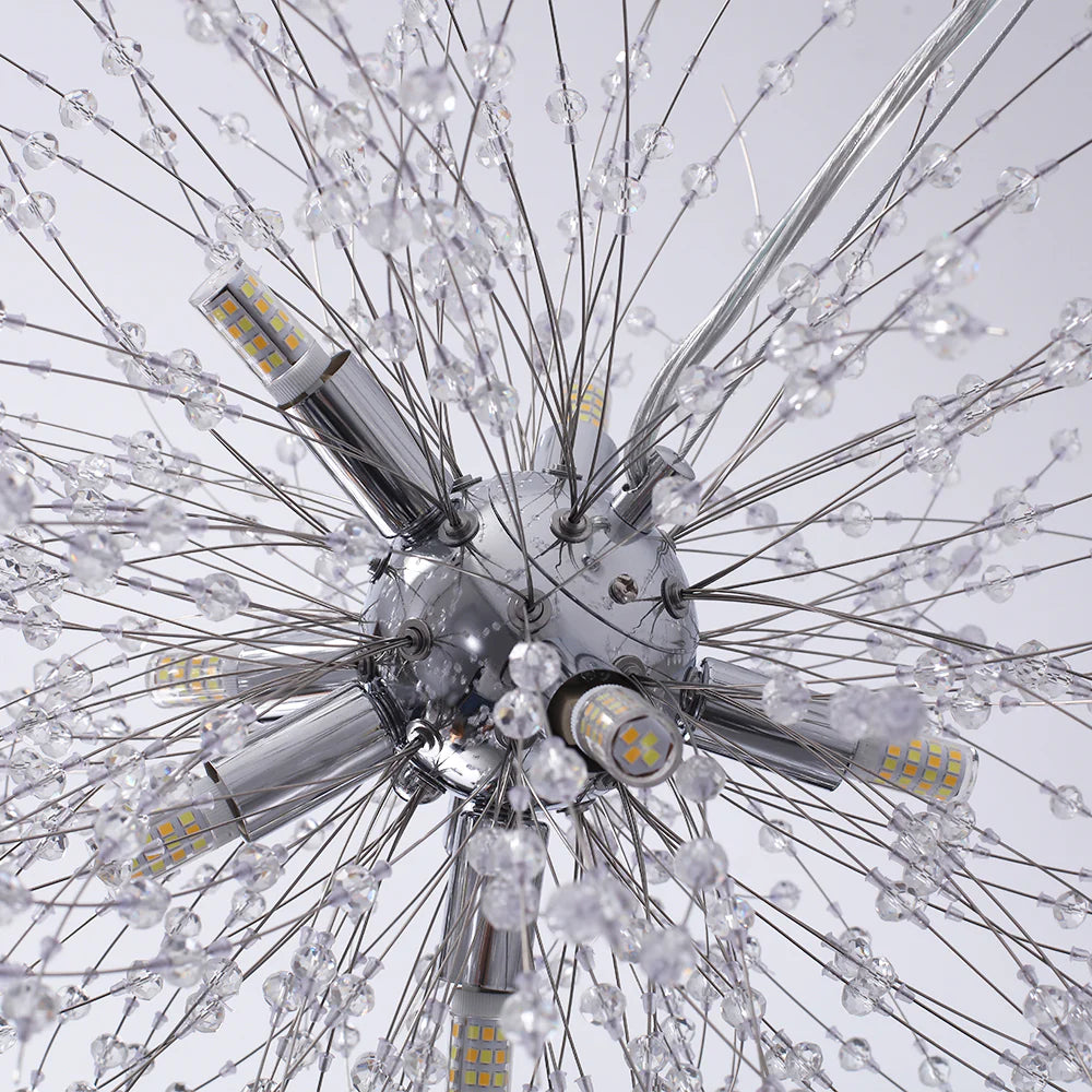 8-Light Sputnik Sphere Crystal Chandelier Y212