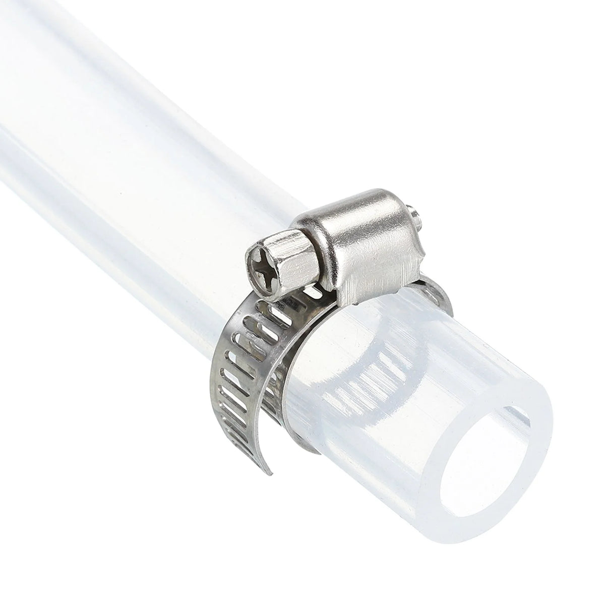 Silicone Rubber Tubing 12mm ID 18mm OD 10ft Clear with Clamp Z332