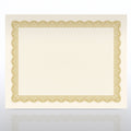 Certificate Paper Natural Parchment Gold 100 per Pack Z650