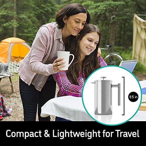 34oz Double Insulated Stainless Steel French Press E135