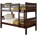 Twin Over Twin Solid Wood Bunk Bed O23589