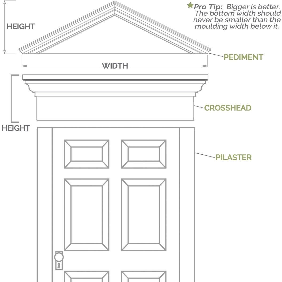 Fluted PVC Pilaster with Decorative Capital & Base (Pair) H94986