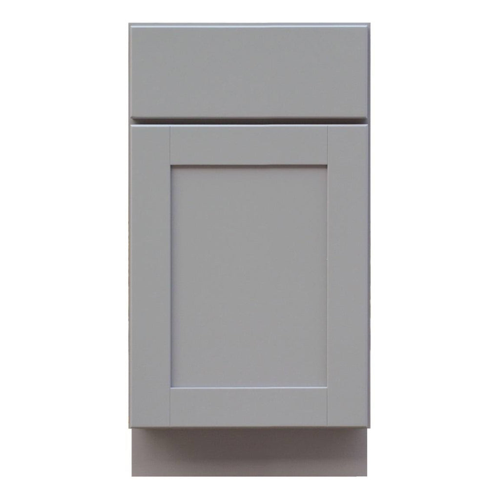 Dove Gray Single Door Base Cabinet with Dovetail Drawer G7422