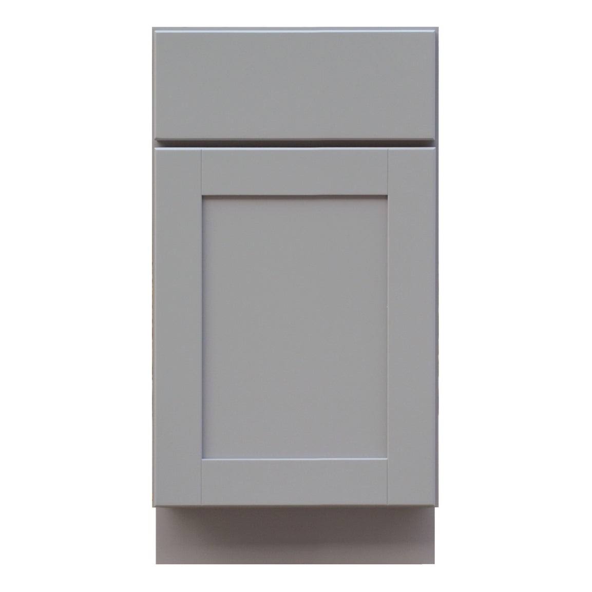 Dove Gray Single Door Base Cabinet with Dovetail Drawer G7422