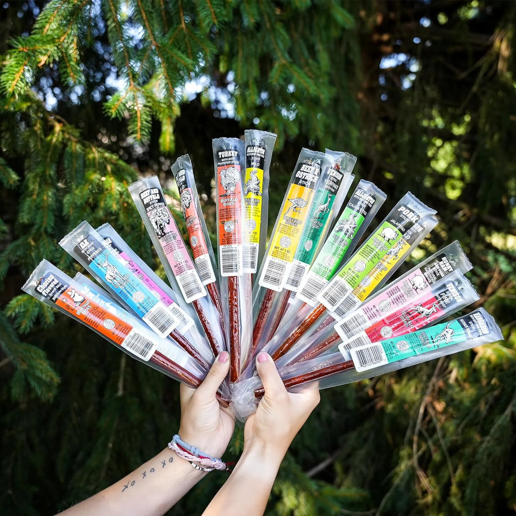 10 Piece Game Jerky Sticks Variety Pack E364842