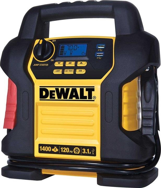 1400 Peak/700 Instant Amps Power Station Jump Starter with Digital Air Compressor and USB Ports U8288
