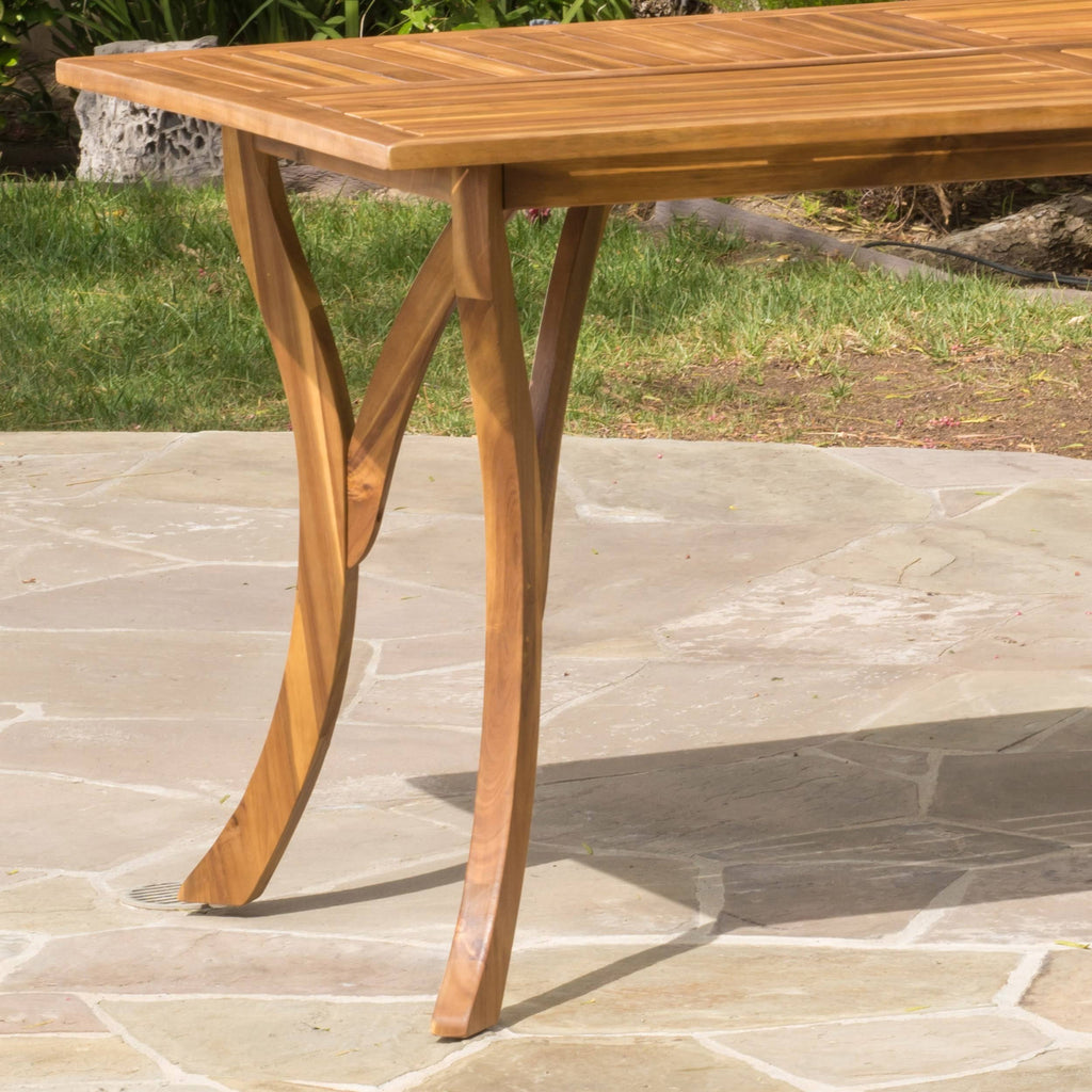 Gray Rectangular Outdoor Dining Table J217