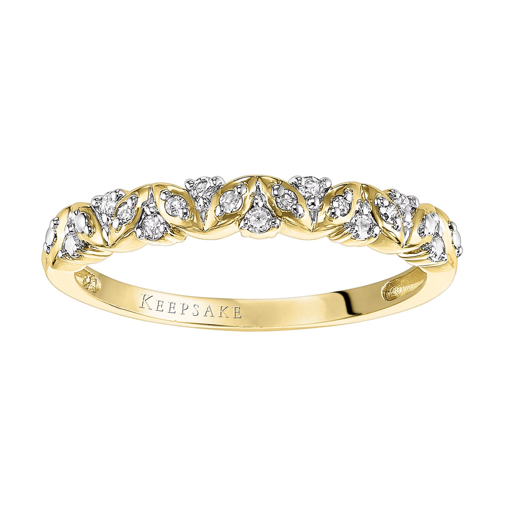 10kt Yellow Gold Diamond Anniversary Band Y258