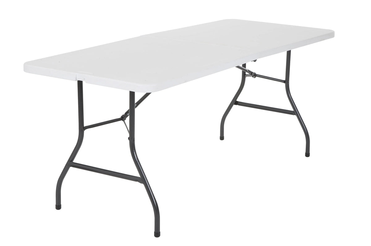 6 Foot Folding Table White Speckle F236