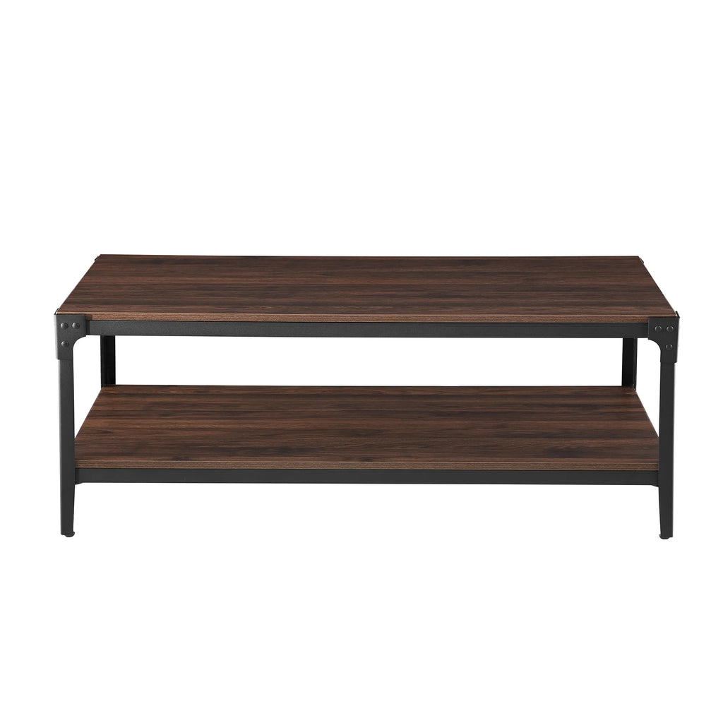 Rustic Dark Walnut Coffee Table H269