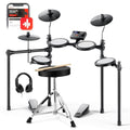 Electric Drum Set with 4 Mesh Pads and 2 Pedal D716417