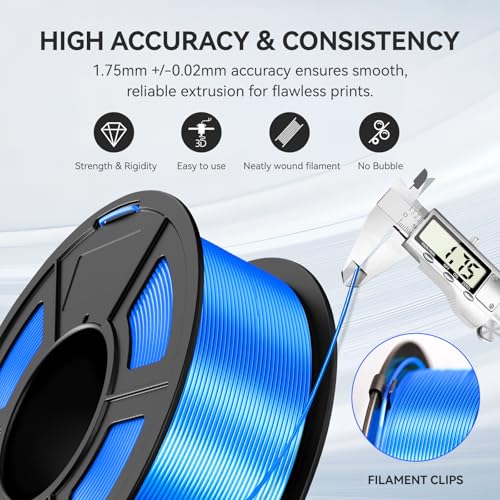 PLA Silk Filament Bundle Multicolor 1.75mm 250g Spool 8 Rolls 2kg L32554
