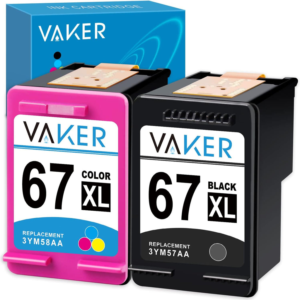 Remanufactured Ink Cartridge Replacement for HP 67 67XL Pack of 2 G805