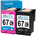 Remanufactured Ink Cartridge Replacement for HP 67 67XL Pack of 2 G805