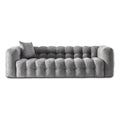 Gray Boucle Fabric Couch A155