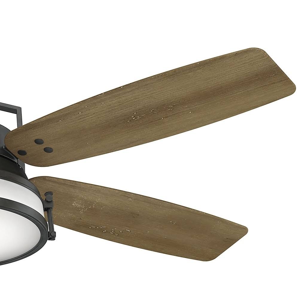 56x22 Aged Steel Ceiling Fan with Light with Wall Control W410736