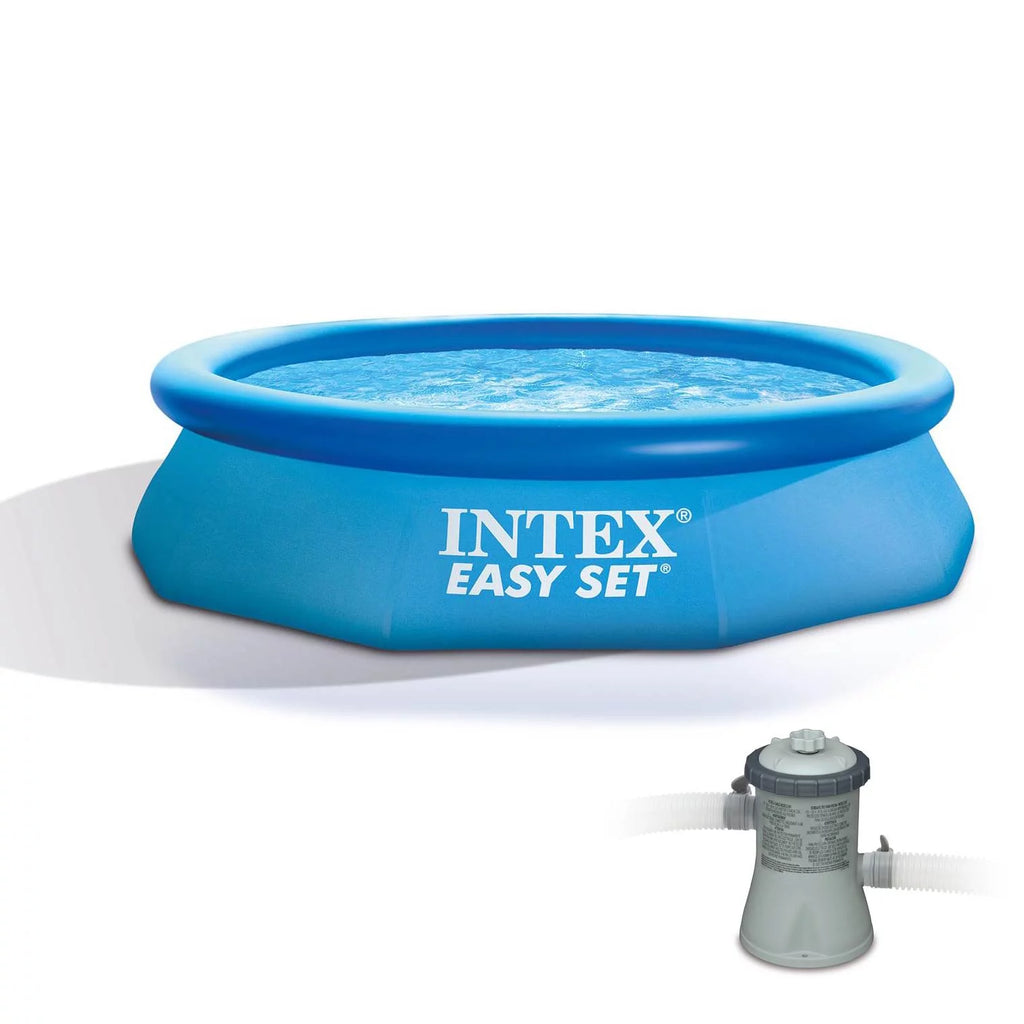 10ft x 30in Inflatable Above Ground Swimming Pool with Pump C853