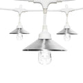Classic LED Cafe Lights with 6 Stainless Steel Cage Shades K14101