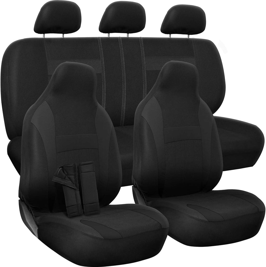 Poly Cloth Car Seat Cover 10 pc Set V70210