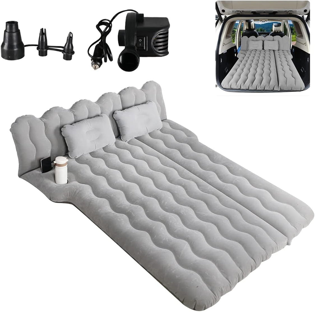 Black Inflatable Car Mattress with Electric Air Pump O483591