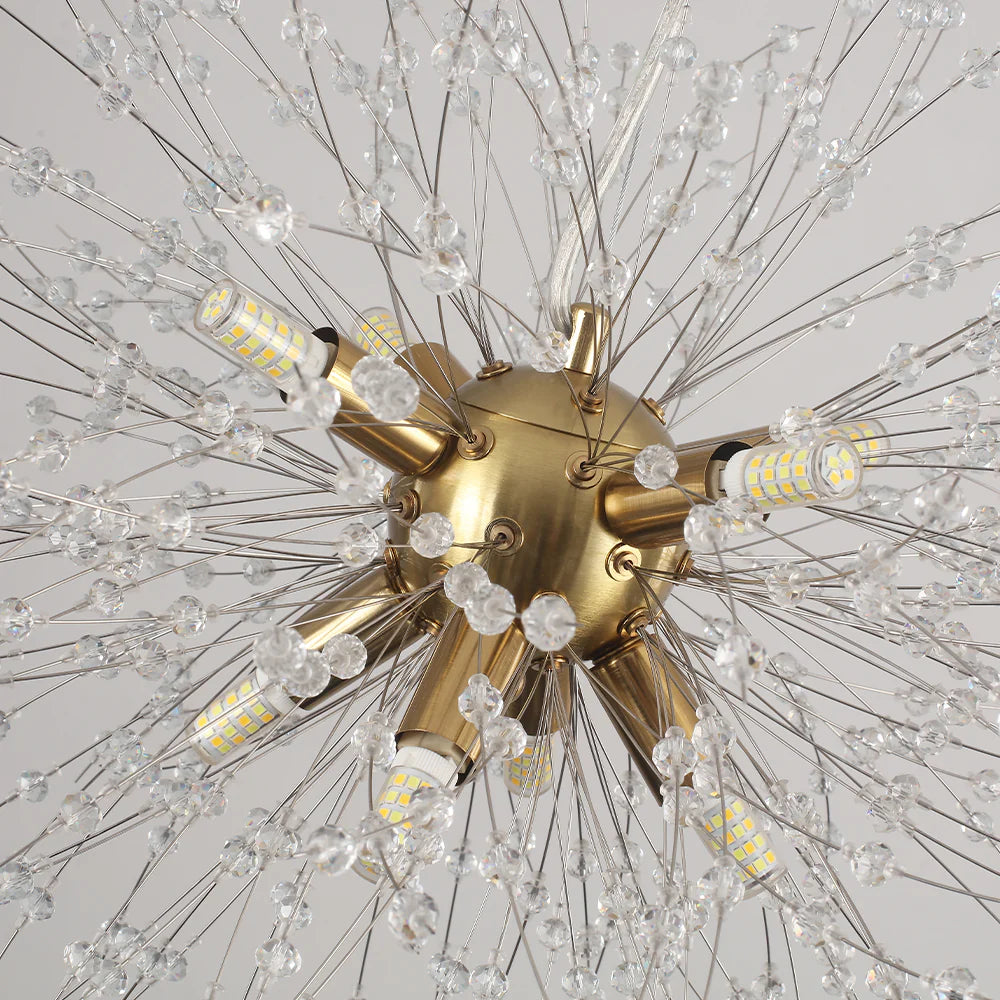 8-Light Sputnik Sphere Crystal Chandelier Y212