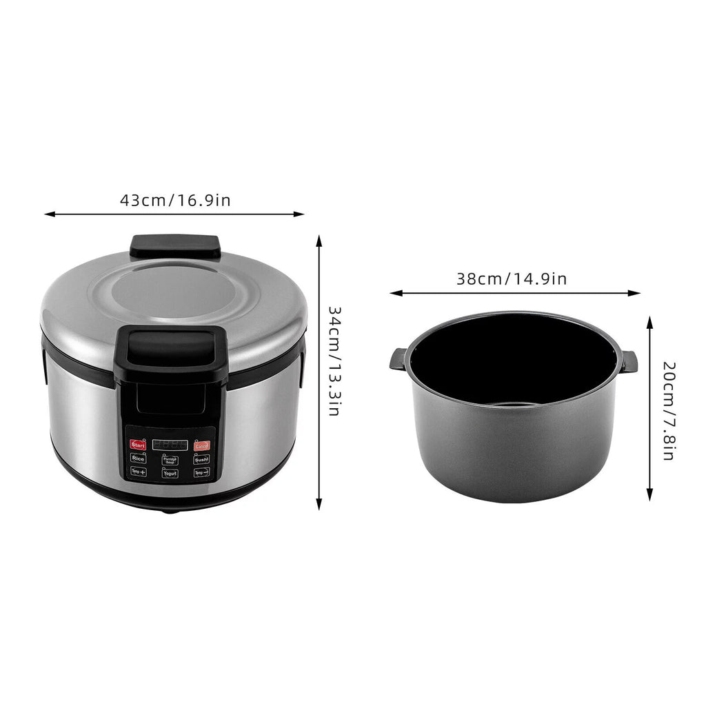 20Qt Stainless Steel Electric Rice Cooker X3635