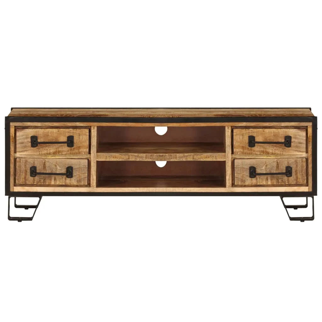 TV Cabinet with Drawers Solid Mango Wood Y6299