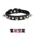 Black Leather Dog Collar H102913
