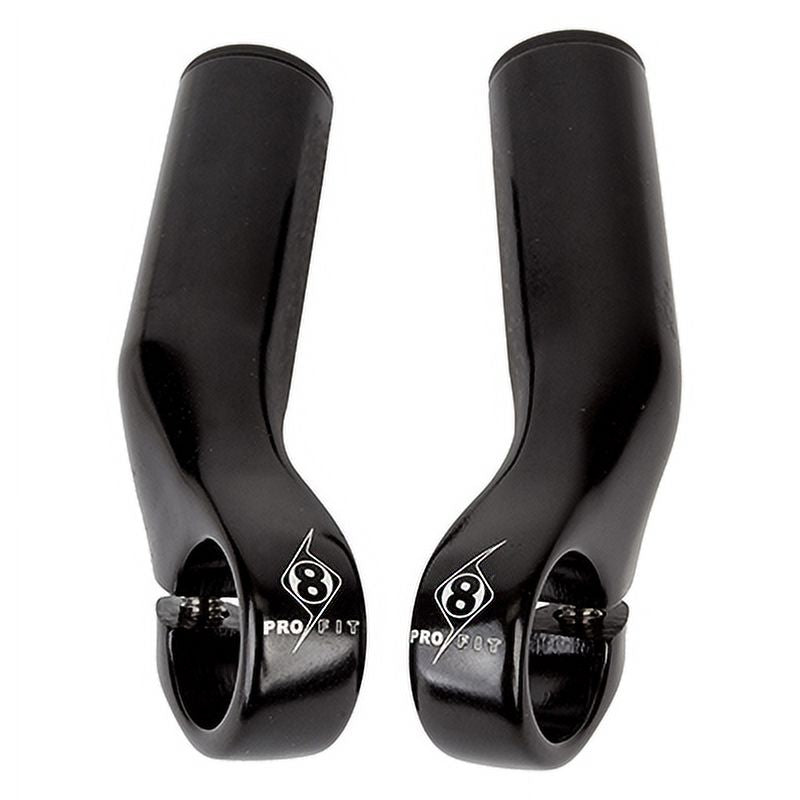 Black Alloy Handlebar End Bar Ends L211
