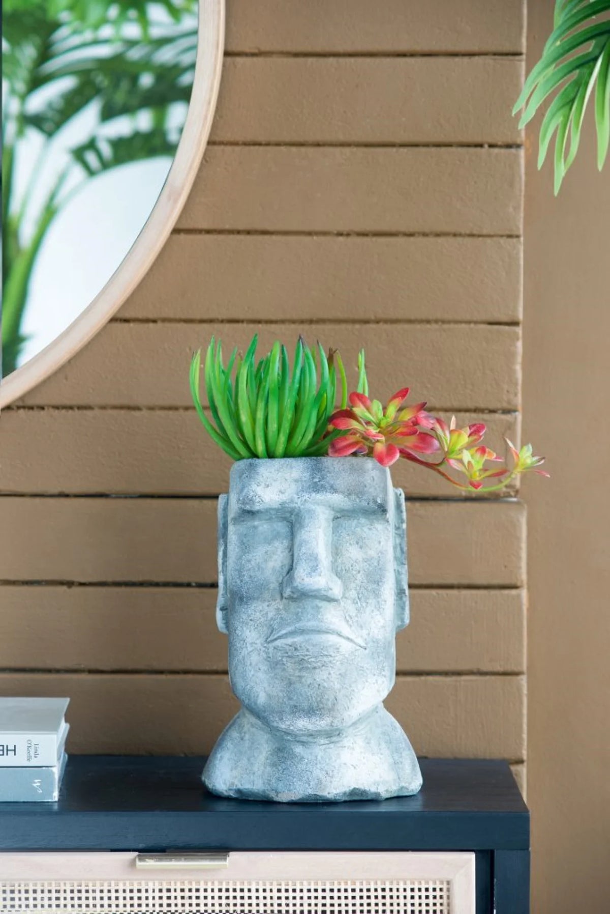 Easter Island Stone Statue Planter T287