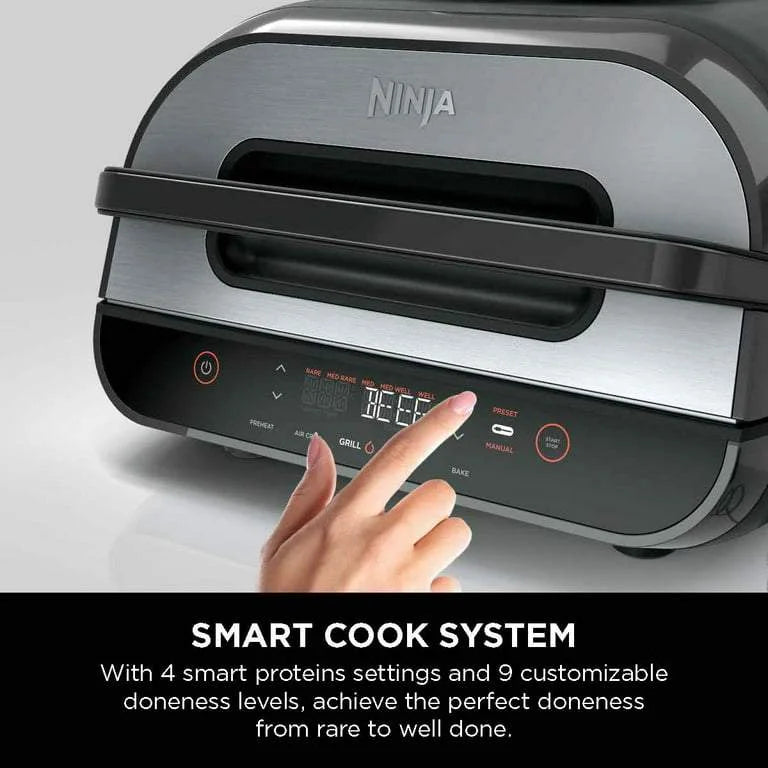 Open Box Smart XL 4 in1 Indoor Grill Air Fryer - Gray C57642