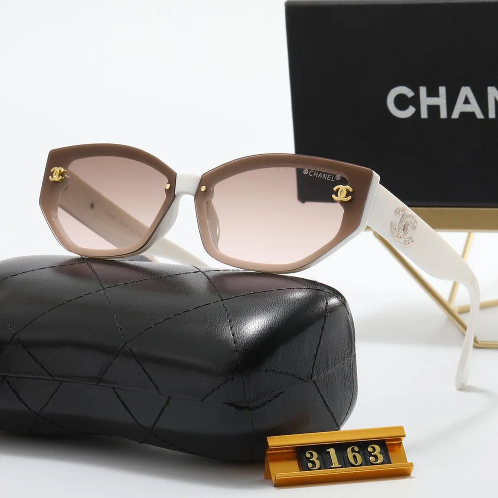 Double C Inlaid Letter Polarized Sunglasses R340174