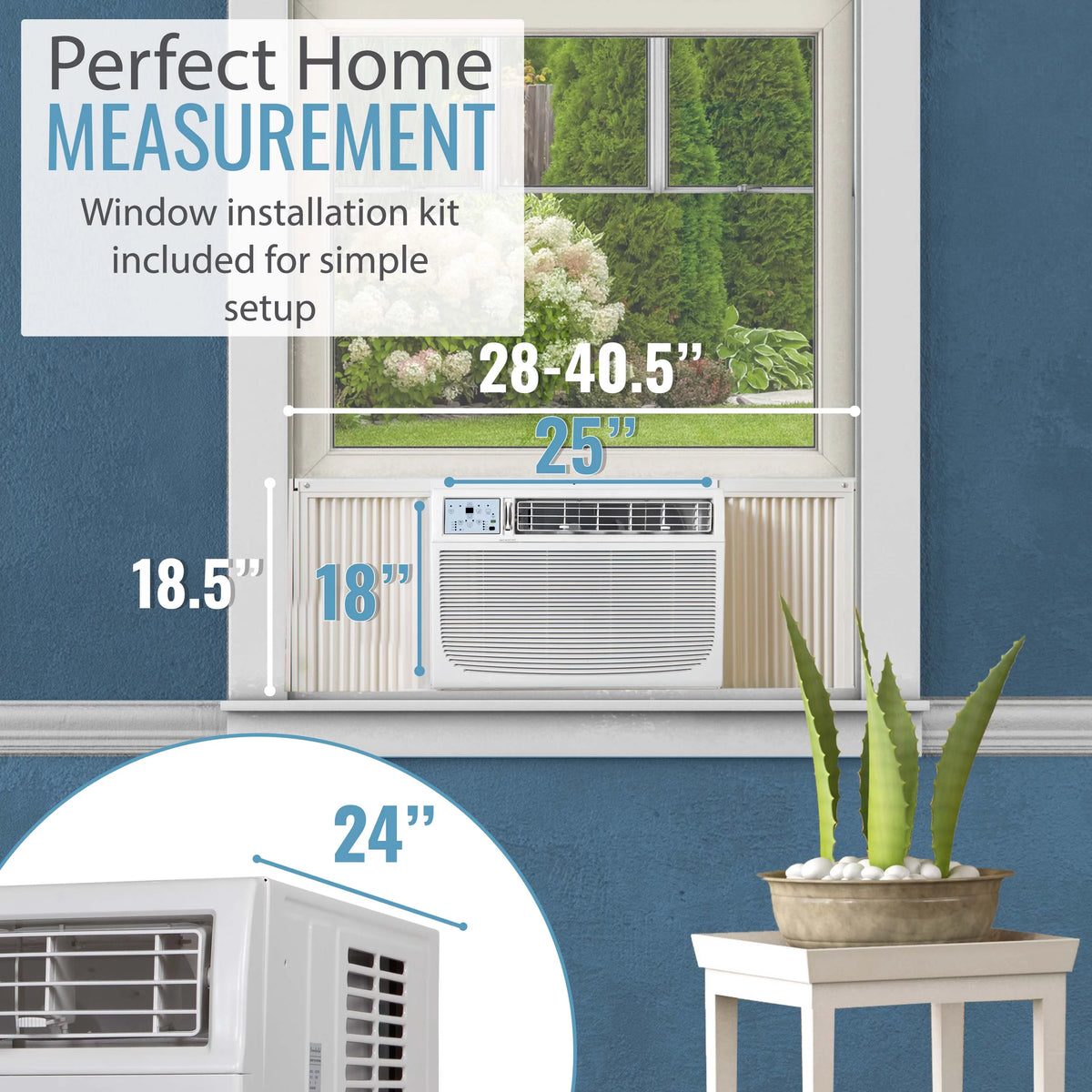 18,000 BTU 230-Volt White Window Air Conditioner with Remote W393770