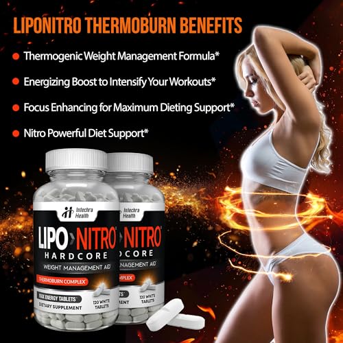 Diet Pills with Nitro Energy Dietary Supplement 120 White Tablets V175
