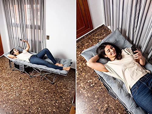 2 Pack Heavy Duty Folding Camping Cot with Mattress B9292