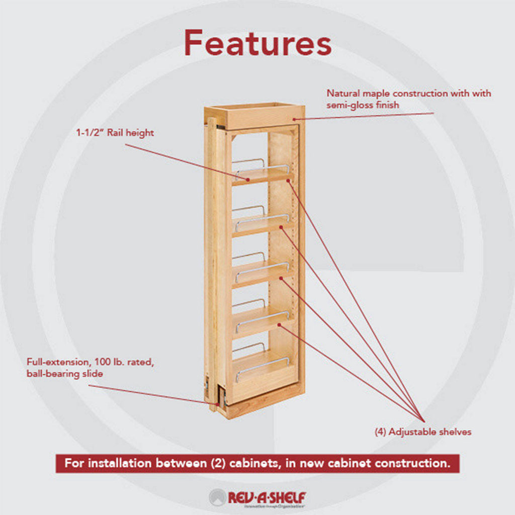 Pull-Out Between Cabinet Wall Filler U66828